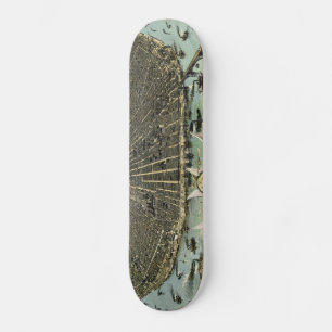 Skateboard Vintage Pictorial Map of St Louis (1896)