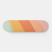 Skateboard Vintage Retro Sunset Esthétique Pastel Stripes (Horz)