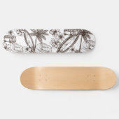 Skateboard Vintage Surf Van Palms Surfboard Hawaiian (Horz)