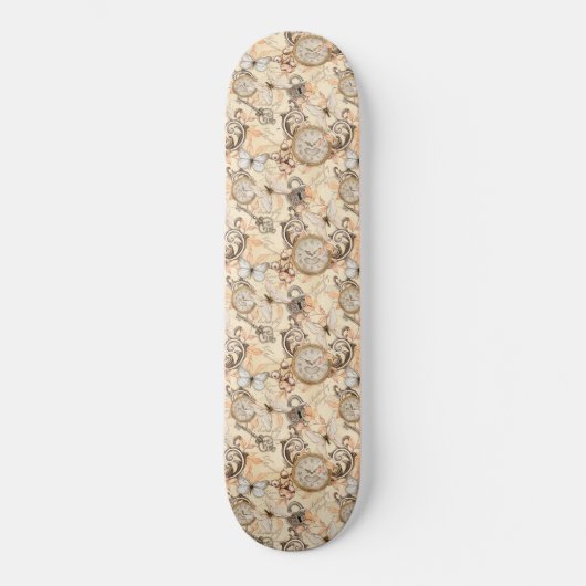 Skateboard Vintage Victorian Shabby Chic Country Motif (Recto)