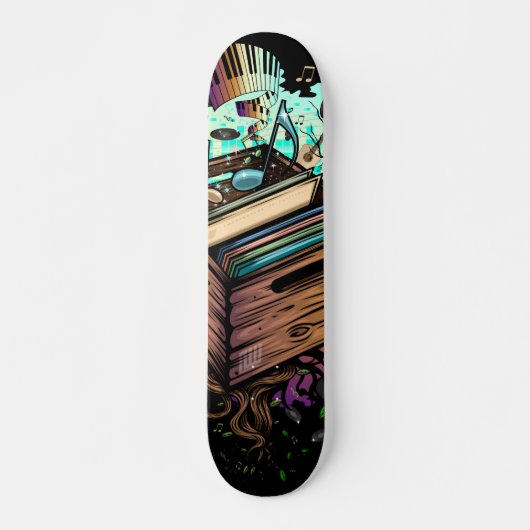 Skateboard Vinyl Crate (Devant)