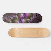 Skateboard Violet Abstrait violet violet kaki fractal (Horz)