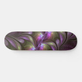 Skateboard Violet Abstrait violet violet kaki fractal (Horz)