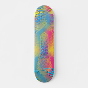 Skateboard VIOLET LACE - numérique - art fractal -