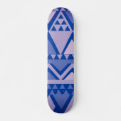 Skateboard Violet Motif d'art tribal simple (Devant)