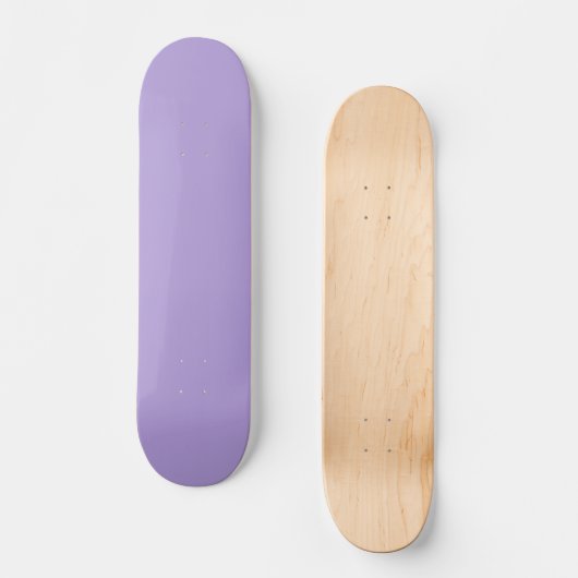Skateboard Violet Pastel Clair Couleur Uni (Recto)
