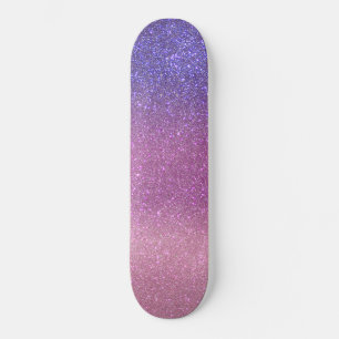 Skateboard Violet Princesse Blush Pink Triple Glitter ombre
