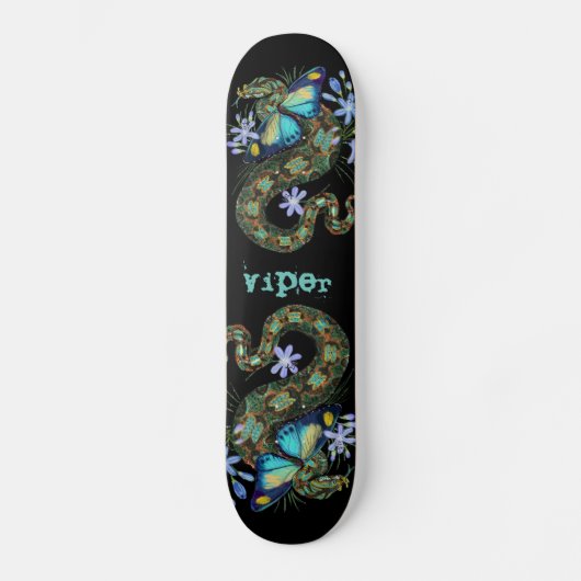 Skateboard Viper papillon Bitis Nasicornis (Recto)
