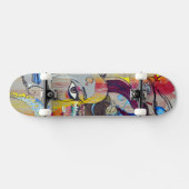 Skateboard Visage abstrait en spirale (Horz)