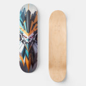 Skateboard Visage Abstrait. Style Transformers (Recto)