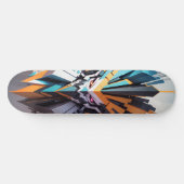 Skateboard Visage Abstrait. Style Transformers (Horz)