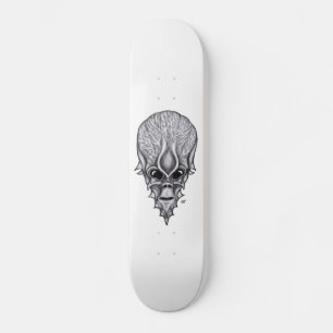 Skateboard Visage Alien, Reconstruction faciale du crâne afri
