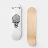 Skateboard Visage Alien, Reconstruction faciale du crâne afri (Recto)