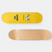 Skateboard Visage aux yeux qui roulent (Horz)