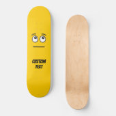 Skateboard Visage aux yeux qui roulent (Recto)