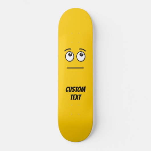 Skateboard Visage aux yeux qui roulent (Recto)