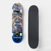 Skateboard Visage d'art urbain (Recto)