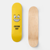 Skateboard Visage de broyage avec yeux ouverts (Recto)