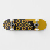 Skateboard visage de chat de dessin animé (Horz)