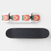 Skateboard Visage de clown pixelisé mignon  (Horz)