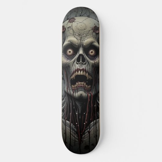Skateboard Visage de Zombie (Recto)