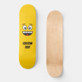 Skateboard Visage souriant avec bouche ouverte (Recto)