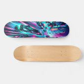 Skateboard "Vitesse de néon : cyberpunk Chase (Horz)