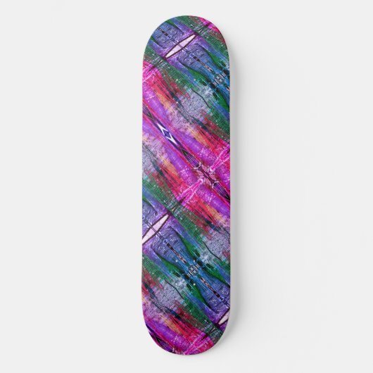 Skateboard Vivid Abstrait Weave, 8 Pont De Patinage 1/2" (Recto)