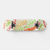 Skateboard voeux de Noël (Horz)