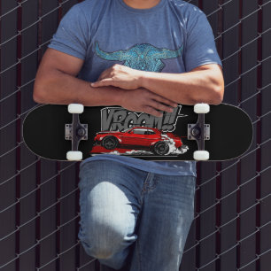 Skateboard VOITURE DE COURSE VROOM À VITESSE COMPLÈTE! Planch