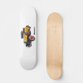 Skateboard Voiture jaune classique 1931 (Recto)