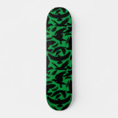 Skateboard Vol des Aigles noir.w Green BG (Devant)