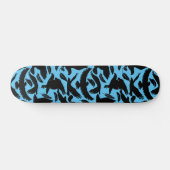 Skateboard Vol des Aigles noir.w L bleu BG (Horz)