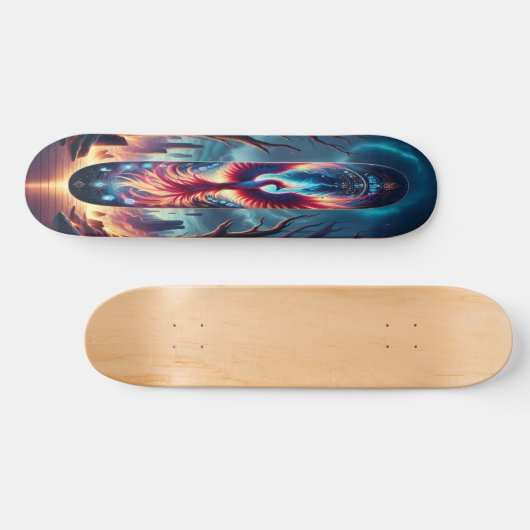 Skateboard "Vol du Phoenix : Twilight enchanté (Horz)