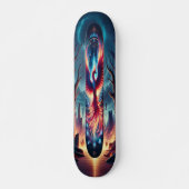 Skateboard "Vol du Phoenix : Twilight enchanté (Devant)