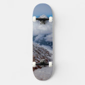 Skateboard volcan montagne neige (Recto)
