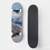 Skateboard volcan montagne neige (Recto)