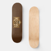 Skateboard Voler comme un faucon sépia (Recto)