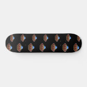 Skateboard Voler dans l'espace noir (Horz)