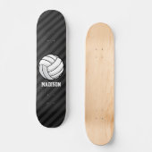 Skateboard Volley-ball ; Gris Noir & Sombre (Recto)