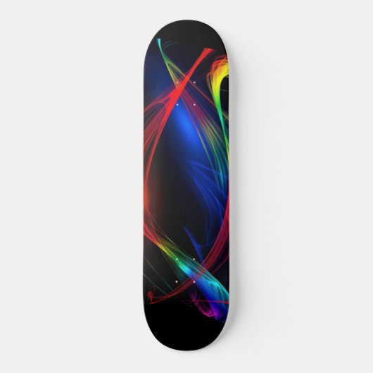 Skateboard voor abstract kleurrijk licht (Voorkant)