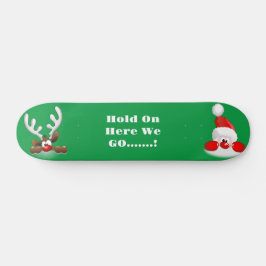 Skateboard voor de kerstman en de rendieren