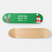 Skateboard voor de kerstman en de rendieren (Horizontaal)