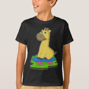 Skateboard voor Giraffe T-shirt