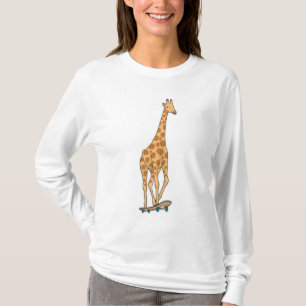Skateboard voor Giraffe T-shirt