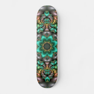 skateboard voor groene bloem