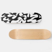 skateboard voor het ontwerp van zwarte en witte br (Horizontaal)