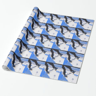 Skateboard voor poolschaatsen cadeaupapier