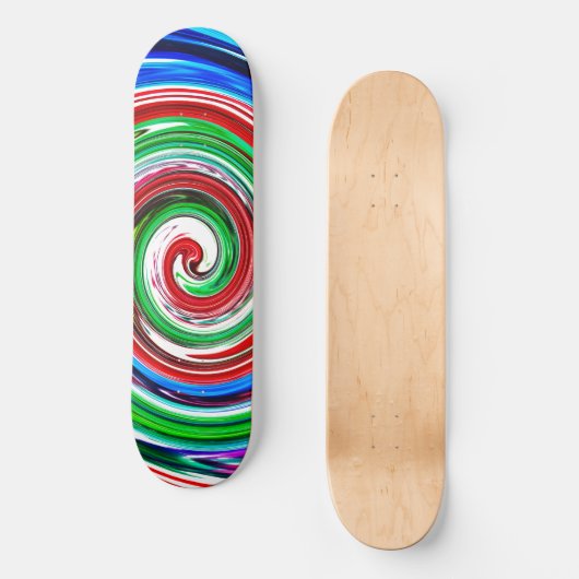 Skateboard Vortex coloré (Recto)