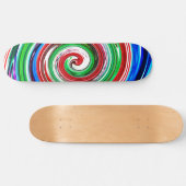 Skateboard Vortex coloré (Horz)